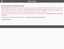 Tablet Screenshot of popeline-ateliers.com